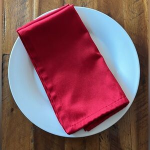 Elegant Red Cloth Napkins (set of 12)